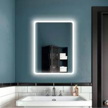 Kalia MR1666-500-001 - PROFILA Rect. LED Lighting Mirror 24 x 32 With Frosted Strip Edge and 2-Tones Touch Switch