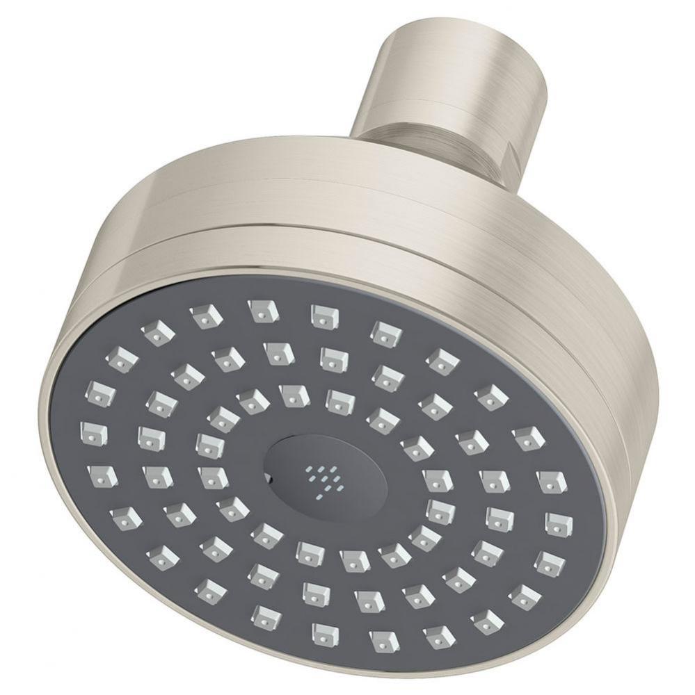 Duro 1-Spray 3 in. Fixed Showerhead in Satin Nickel (1.5 GPM)