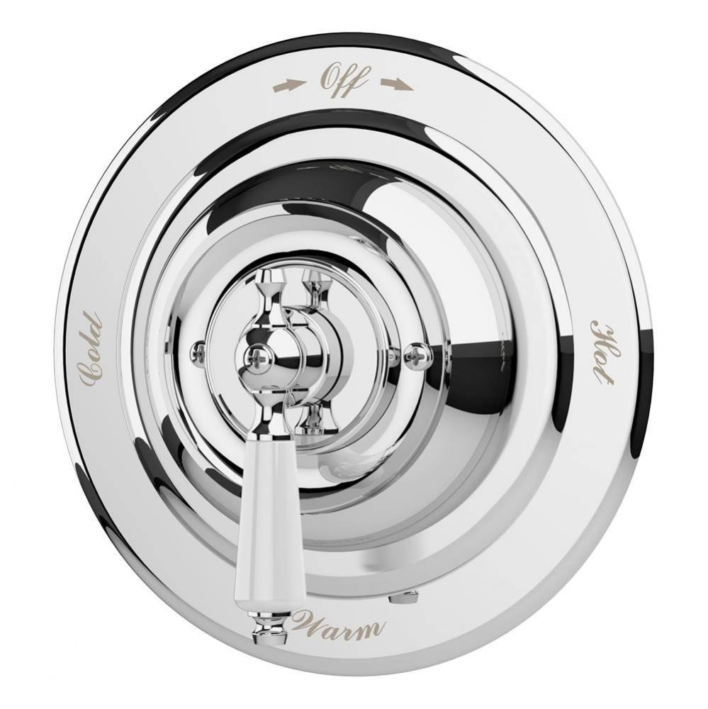 Carrington Shower Valve Trim in Polished Chrome (Valve Not Included)