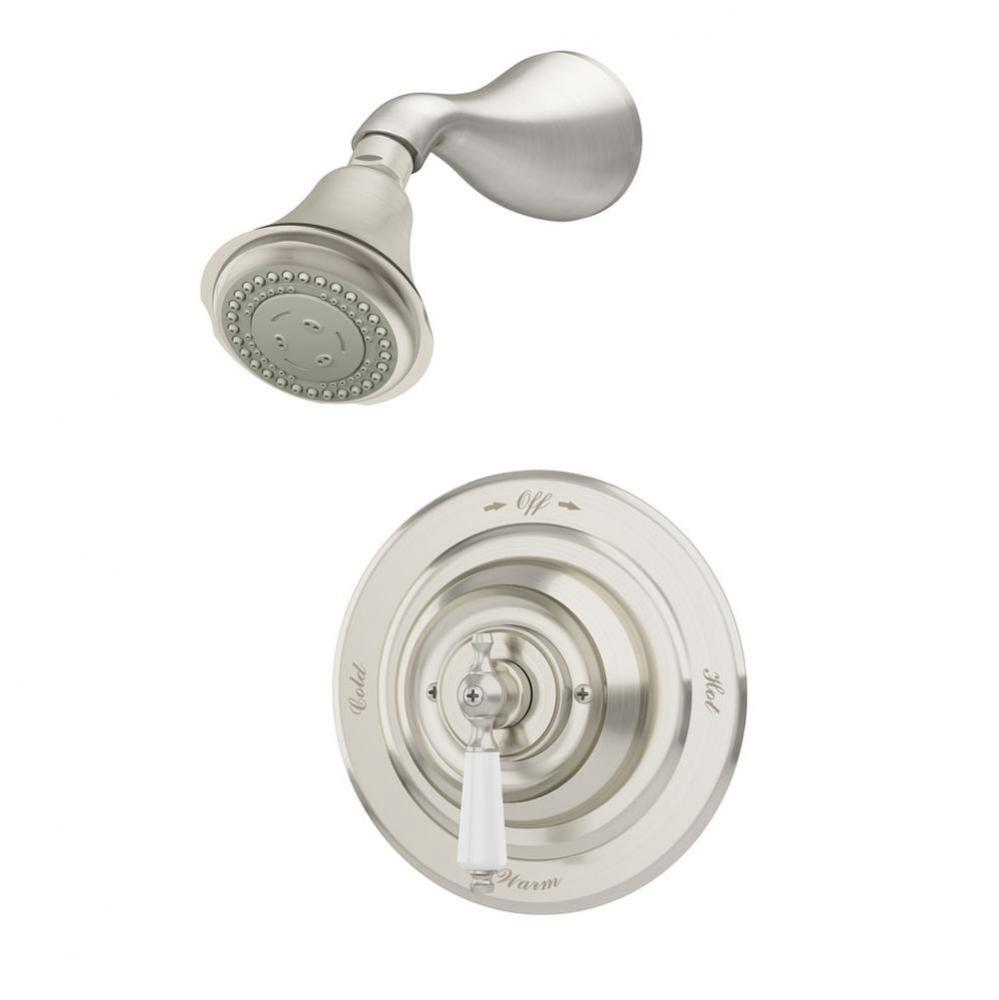 Carrington Single Handle 3-Spray Shower Trim in Polished Chrome - 1.5 GPM (Valve Not Included)