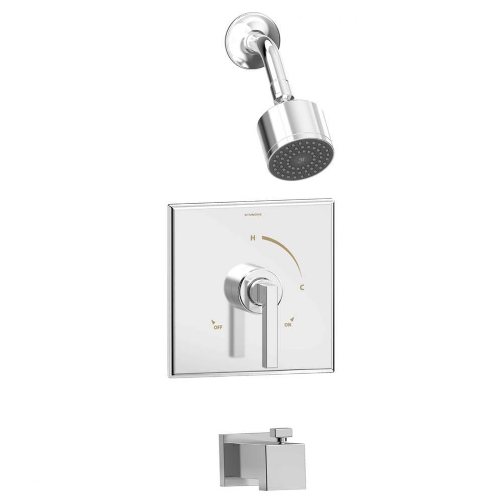 Duro Single Handle 1-Spray Tub and Shower Faucet Trim in Polished Chrome - 1.5 GPM (Valve Not Incl