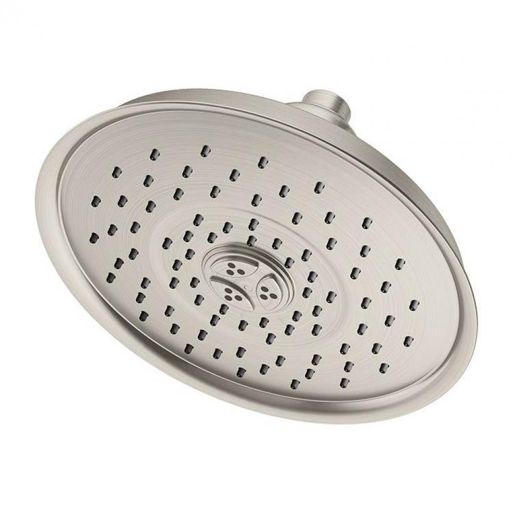 3-Spray 7.5 in. Fixed Showerhead in Satin Nickel (1.5 GPM)
