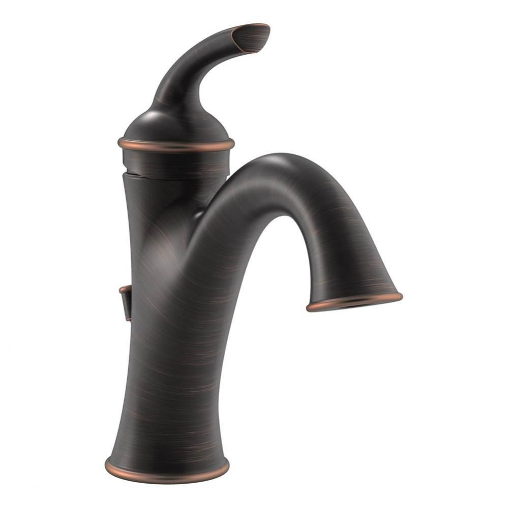 Elm Single Hole Single-Handle Bathroom Faucet with Drain Assembly in Seasoned Bronze (1.0 GPM)