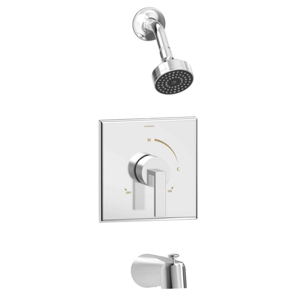 Duro Single-Handle Tub and 1-Spray Shower Trim in Polished Chrome - 1.5 GPM (Valve Not Included)