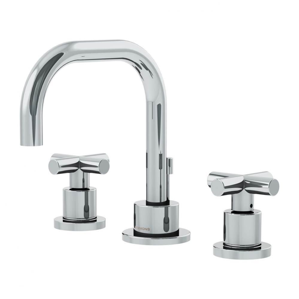 Dia Widespread 2-Handle Bathroom Faucet with Drain Assembly in Polished Chrome (1.0 GPM)