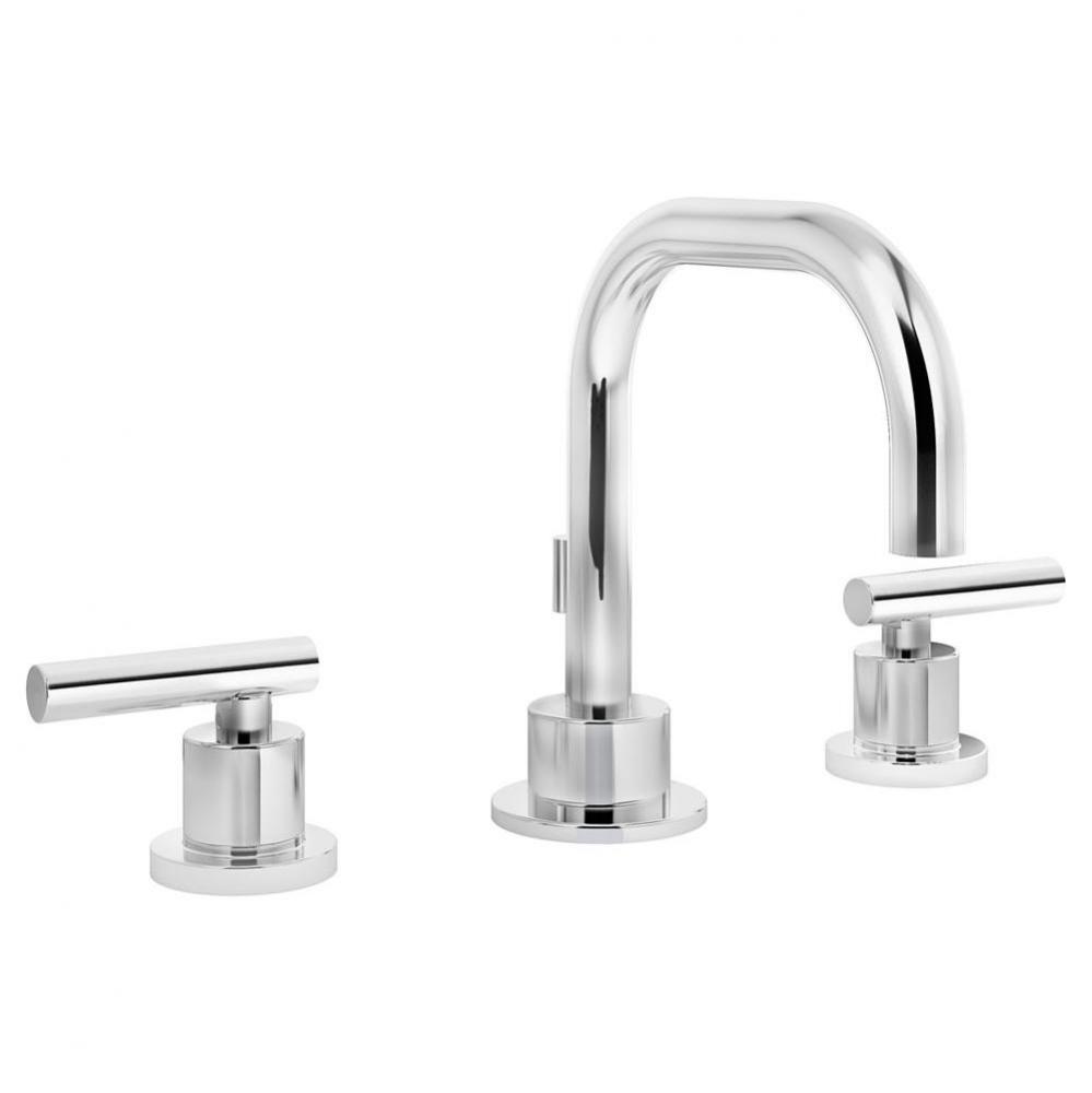 Dia Widespread 2-Handle Bathroom Faucet with Drain Assembly in Polished Chrome (1.0 GPM)