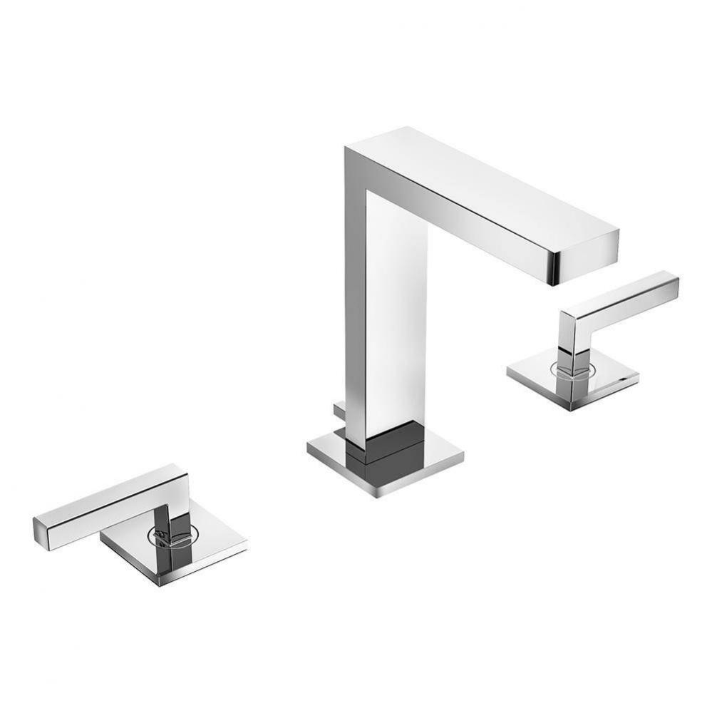 Duro Widespread 2-Handle Bathroom Faucet with Drain Assembly in Polished Chrome (1.0 GPM)
