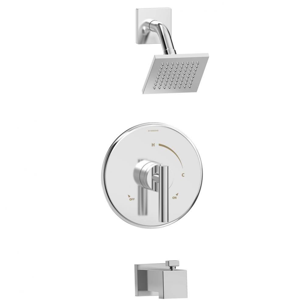 Dia Single Handle 1-Spray Tub and Shower Faucet Trim in Polished Chrome - 1.5 GPM (Valve Not Inclu