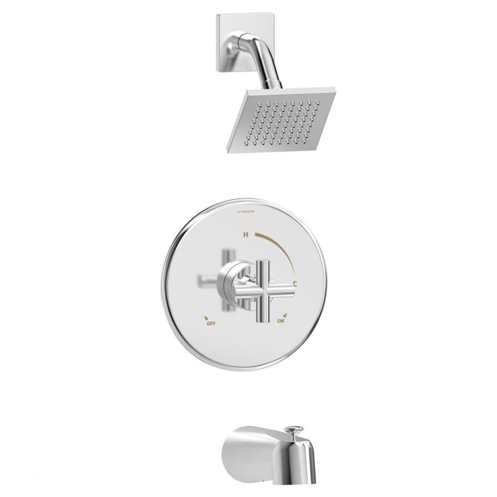 Dia Single-Handle 1-Spray Shower and Tub Trim in Polished Chrome - 1.5 GPM (Valve Not Included)