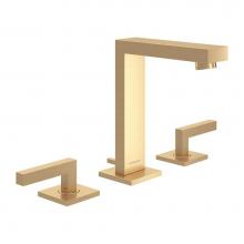 Symmons SLW-3612-BBZ-1.5 - Duro Widespread 2-Handle Bathroom Faucet with Drain Assembly in Brushed Bronze (1.5 GPM)