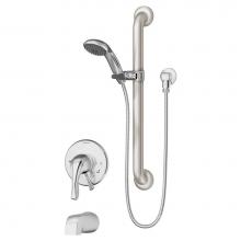 Symmons S-9604-X-PLR-SS-1.5 - Origins Tub/Hand Shower Unit