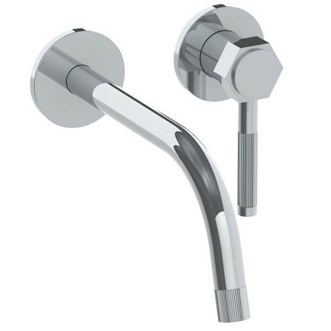 Wall Mounted 2 Hole Lavatory Set with 8 1/4'' Spout