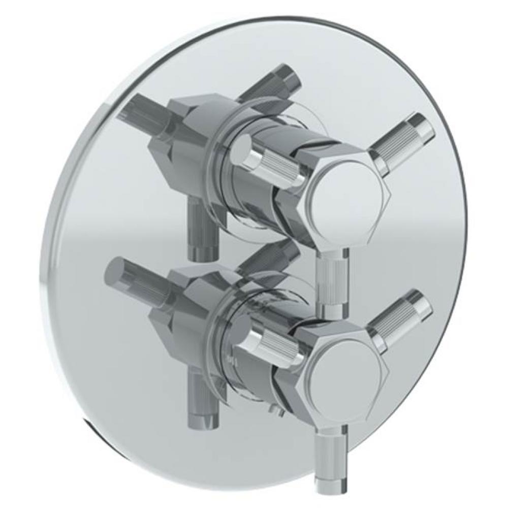 Wall Mounted Thermostatic Shower Trim with built-in control, 7 1/2''