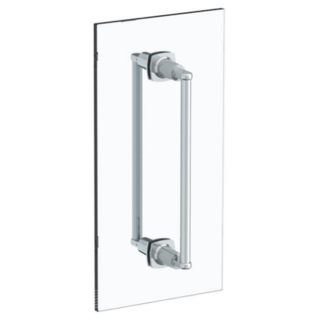 H-Line 12'' double shower door pull/ glass mount towel bar