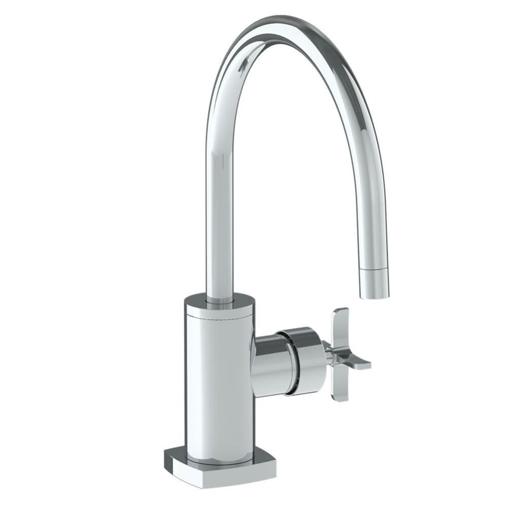 Deck Mounted 1 Hole Kitchen Faucet. Mixing Valve