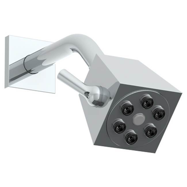 Wall Mounted Showerhead, 2-3/4'' sq with 6-1/4'' Arm and Flange
