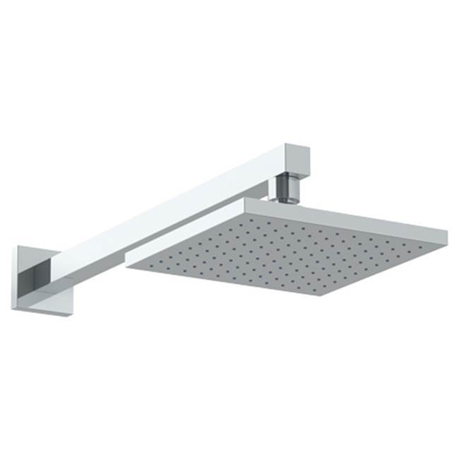 Wall Mounted Showerhead, 7-7/8'' sq with 14-3/4'' Arm and Flange