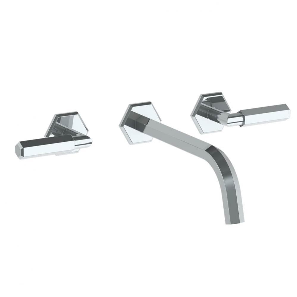 Wall Mounted 3 Hole Lavatory Set with 8 1/2'' CTC Spout