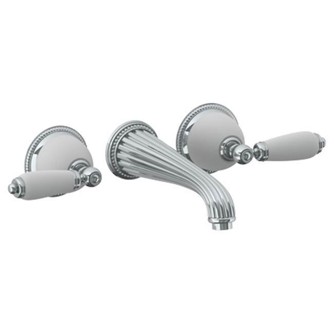 Wall Mounted 3 Hole Lavatory Set with 8 1/4'' CTC Spout