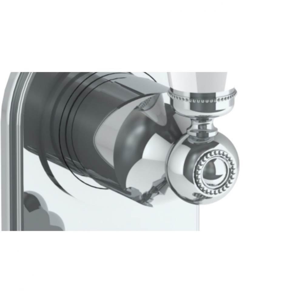 Wall Mounted Mini Thermostatic Shower Trim with built-in control, 3 1/2''