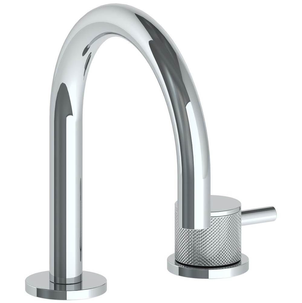 Deck Mounted 2 Hole Gooseneck Lavatory Set with Short Spout
