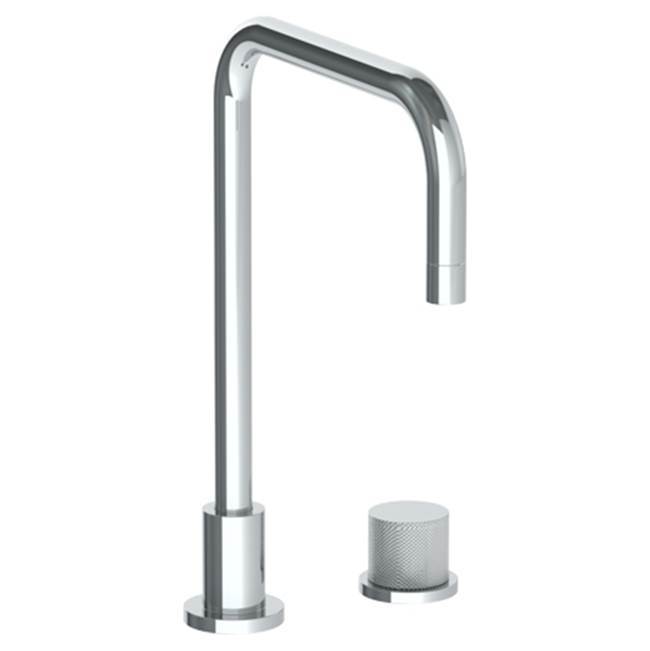 Deck Mounted 2 Hole Square Top Kitchen Faucet