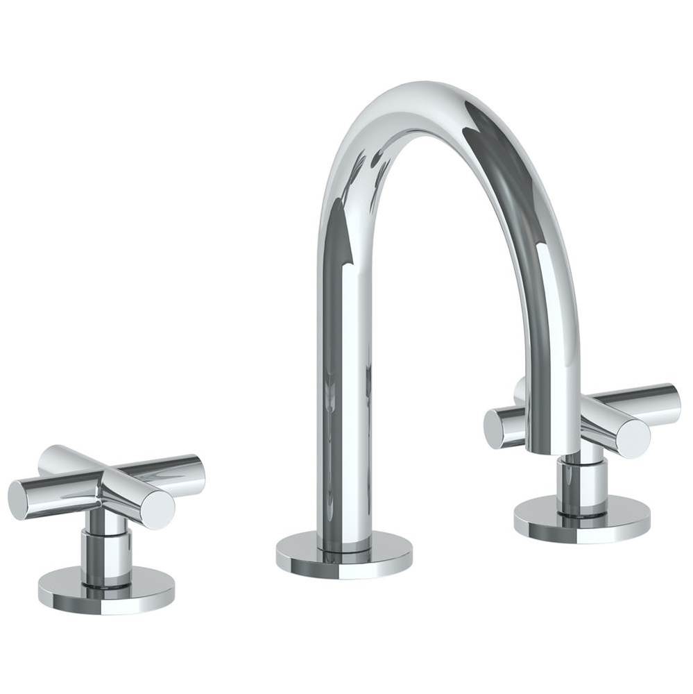 Deck Mounted 3 Hole Gooseneck Lavatory Set with Short Spout