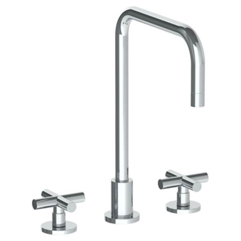 Deck Mounted 3 Hole Square Top Kitchen Faucet