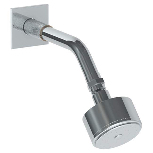Wall Mounted Showerhead, 3'' dia with 8'' Arm and Flange