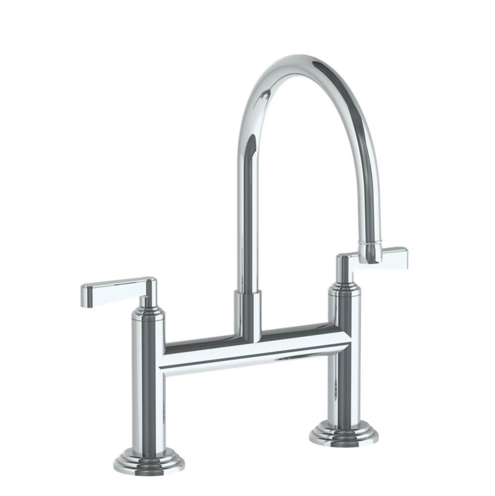 Deck Mounted Bridge Kitchen Faucet