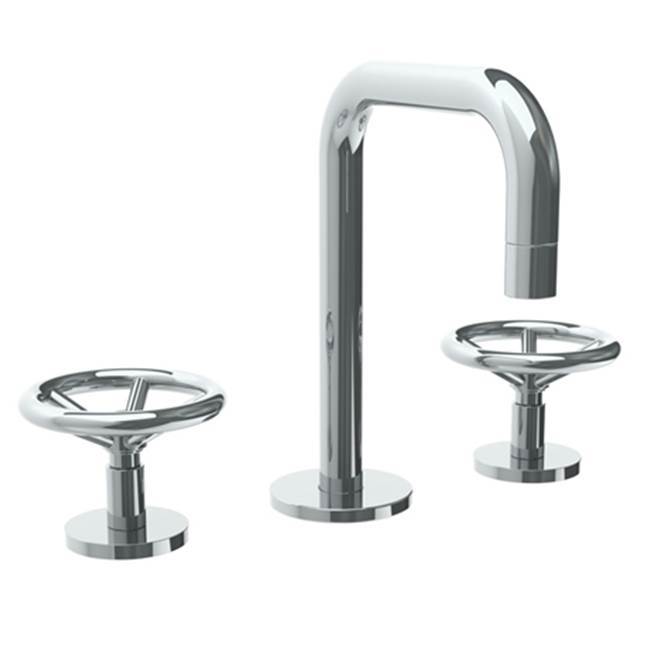 Deck Mounted 3 Hole Extended Spout Lavatory Set