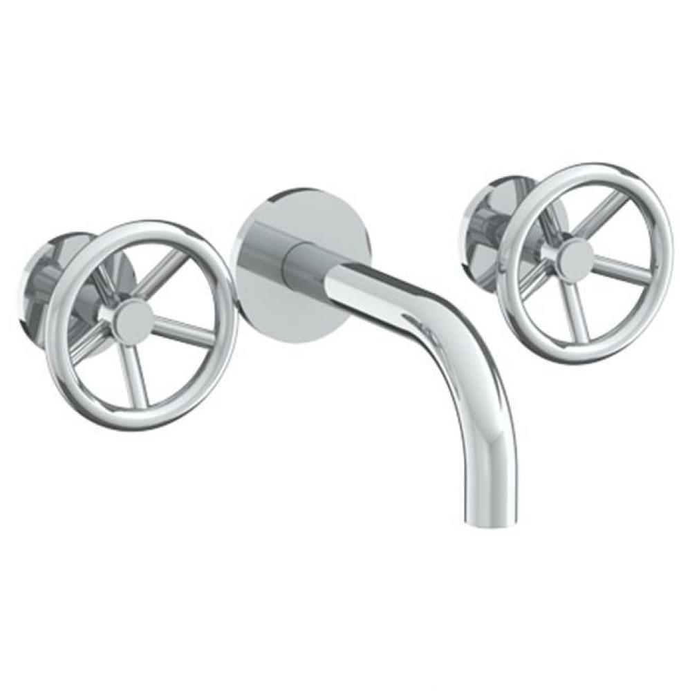 Wall Mounted 3 Hole Lavatory Set with 8 3/4'' Spout