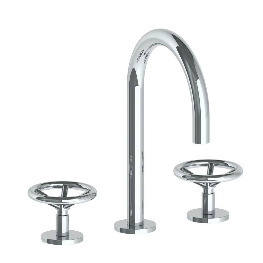 Deck Mounted 3 Hole Gooseneck Lavatory Set