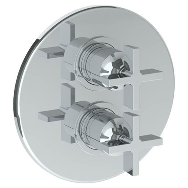 Wall Mounted Thermostatic Shower Trim with built-in control, 7 1/2''