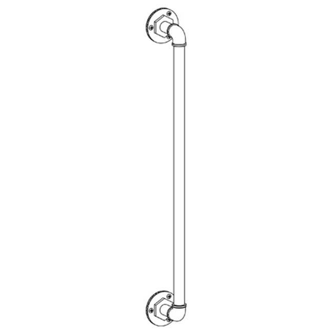 Elan Vital 18'' Shower Door Pull / Glass Mount Towel Bar
