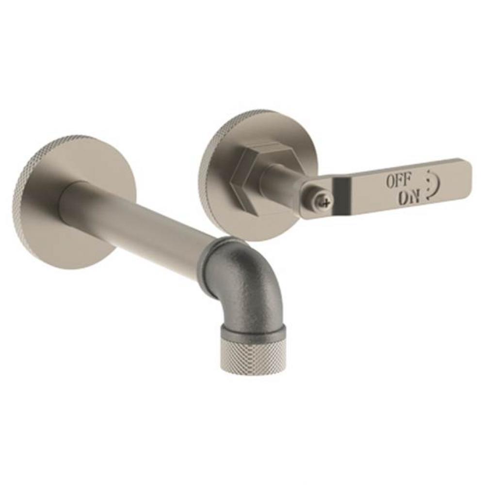 Wall Mounted 2 Hole Lavatory Set with 6.5'' Spout