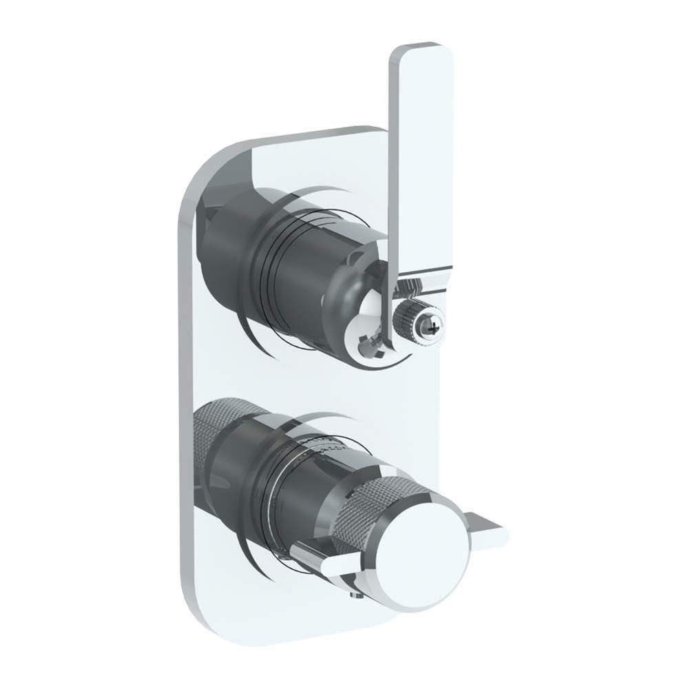 Wall Mounted Mini Thermostatic Shower Trim with built-in control, 3 1/2''