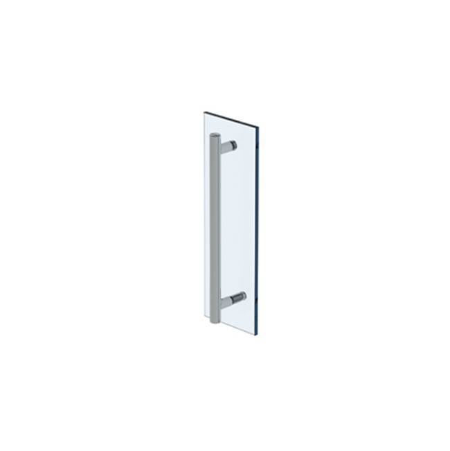 Titanium 24'' shower door pull/ glass mount towel bar