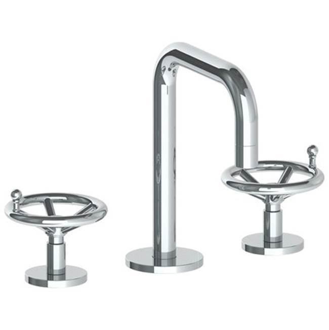 Deck Mounted 3 Hole Extended Spout Lavatory Set