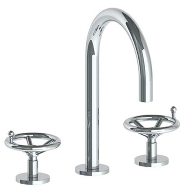 Deck Mounted 3 Hole Gooseneck Lavatory Set