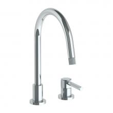 Watermark 111-7.1.3G-SP4V-PC - Deck Mounted 2 Hole Gooseneck Kitchen Faucet