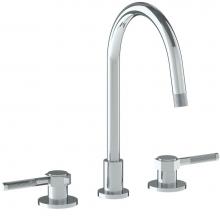 Watermark 111-7G-SP4-PC - Deck Mounted 3 Hole Gooseneck Kitchen Faucet