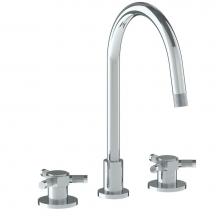 Watermark 111-7G-SP5-PC - Deck Mounted 3 Hole Gooseneck Kitchen Faucet