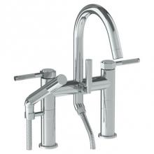 Watermark 111-8.2-SP4-PC - Deck Mounted Exposed Gooseneck Bath Set with Hand Shower