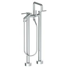 Watermark 111-8.26.3-SP4-PC - Floor Standing Square Bath set with Slim Hand Shower