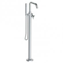 Watermark 111-8.8-SP5-PC - Single Hole Floor Standing Bath Set with Hand Shower