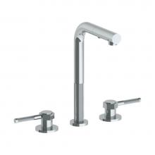 Watermark 111-9P3-SP4-PC - Deck Mounted 3 Hole Square Top Prep Faucet with Pull Out Spray