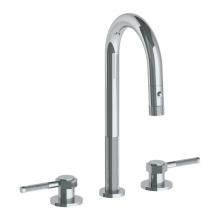 Watermark 111-9PG4-SP4-PC - Deck Mounted 3 Hole Gooseneck Prep Faucet with Pull Down Spray