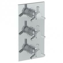 Watermark 111-T30-SP5-PC - Wall Mounted Thermostatic Shower Trim with 2 built-in controls, 6 1/4'' x 12''