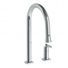 Watermark 115-7.1.3PG2-MZ4V-PC - Deck Mounted 2 Hole Gooseneck Kitchen Faucet with Pull Down Spray